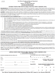 How To Get A New Mexico Non-Taxable Transaction Certificate - StartUp 101